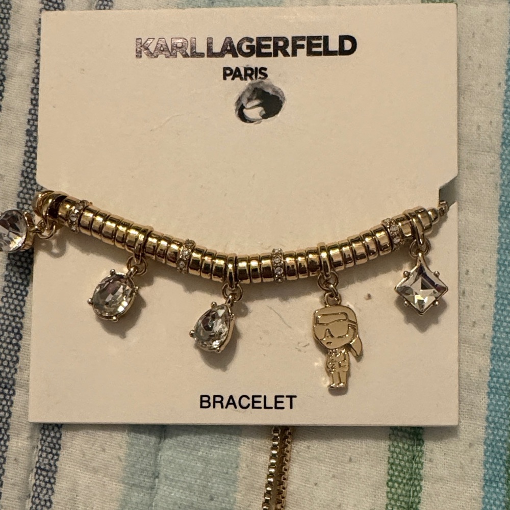 Karl Lagerfeld Gold Charm Bracelet